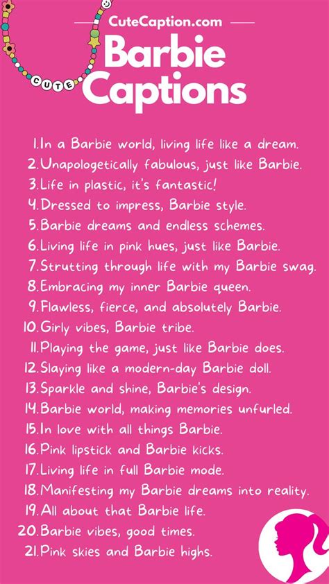 barbie instagram|41 Quotes from Barbie Movie for Instagram Captions.